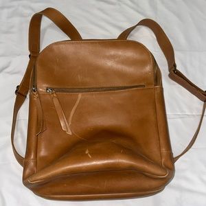 Able genuine leather backpack